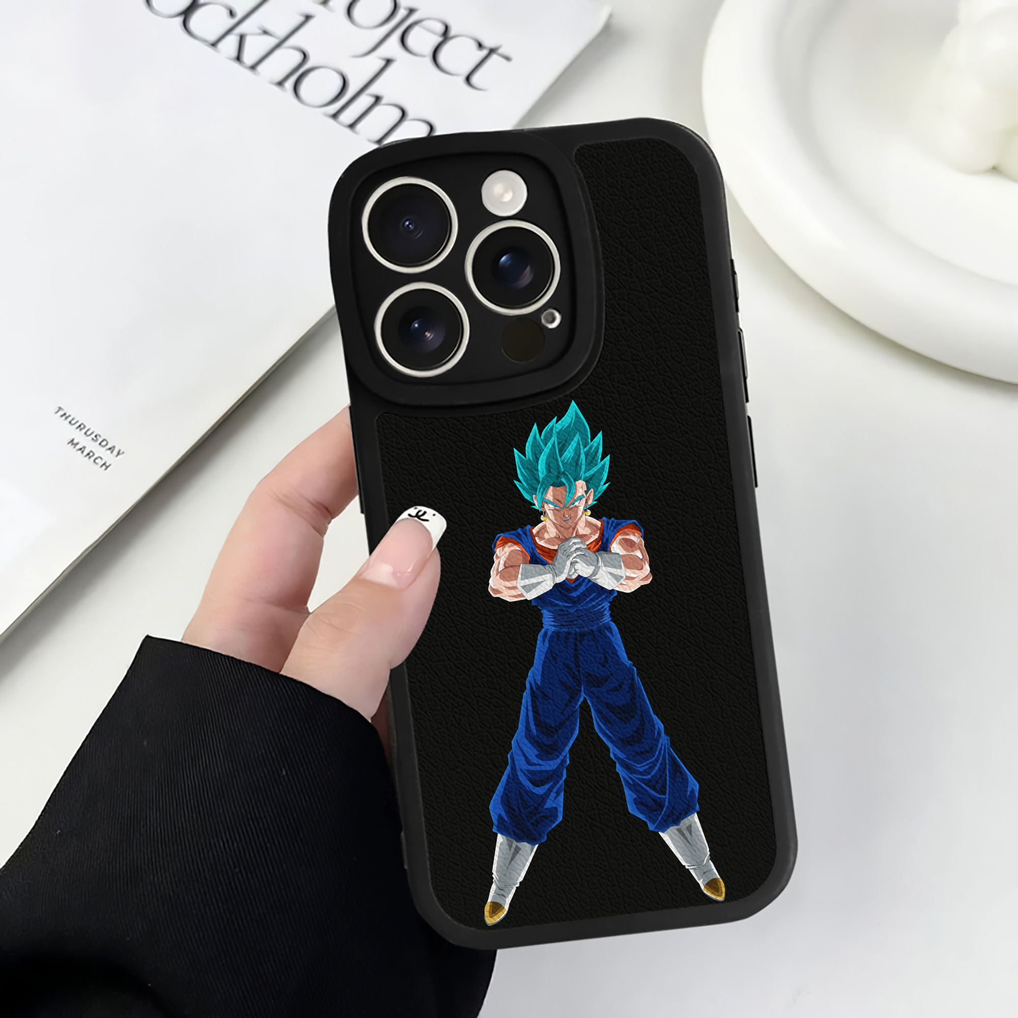 （画像用） ドラゴンボール ベジット DRAGON BALL Vegetto 【iPhone 16シリーズ対応】シリコンスマホケース（レザー調） 材質：シリコン